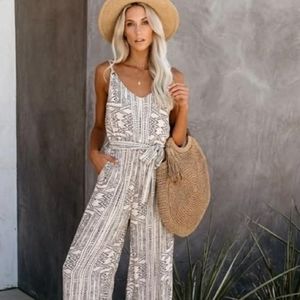 Vici black/cream jumpsuit